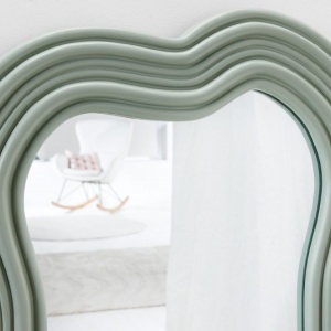 Oglinda de perete decorativa Alice II 100cm verde - Img 3