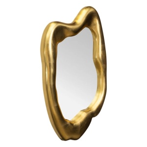 Oglinda de perete decorativa AURA 90cm auriu - Img 7
