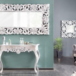 Oglinda de perete decorativa Venice argintiu antic, 180cm - Img 2