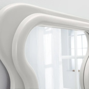 Oglinda de perete design modern CURVY 160cm, alb A-45942 VC - Img 4