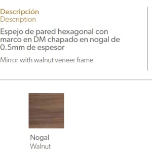 Oglinda decorativa Alline, 46x40cm AC-HV-MR45 - Img 2