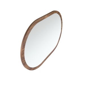 Oglinda decorativa design LUX Oval Walnut - Img 2