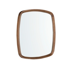 Oglinda decorativa design LUX Walnut Square 65x65cm - Img 2