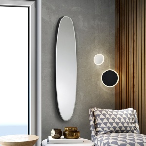 Oglinda decorativa ovala 136x36cm, Aries black - Img 3