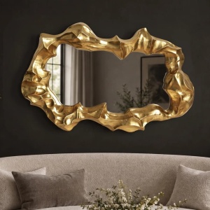 Oglinda decorativa VENETIA 150cm auriu - Img 4