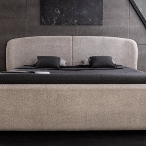 Pat ART DECO 180x200cm greige boucle cu spatiu de depozitare - Img 10