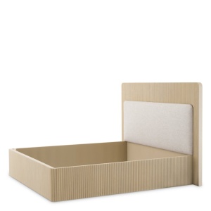 Pat dublu design LUX Dimitrios 180x210cm, stejar albit - Img 6