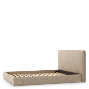 Pat dublu tapitat design LUX Ashford 180x210cm, Beckett beige - Img 5