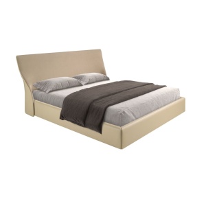 Pat dublu tapitat design LUX Brown-Cream 180x200cm - Img 2