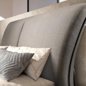 Pat dublu tapitat design LUX Dark grey 180x200cm - Img 9