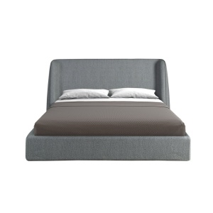Pat dublu tapitat design LUX Dark grey, 180x200cm - Img 5