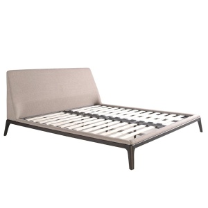 Pat dublu tapitat design LUX Grey 180x200cm - Img 3