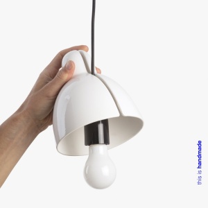 Pendul ceramic design decorativ VENICE White - Img 4