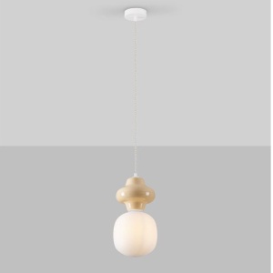 Pendul ceramic design modern CHIC galben 232395 universul-luminii.ro