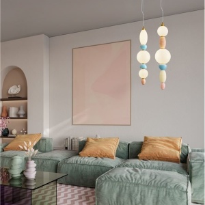 Pendul ceramic design modern LED CLEMENTINE 232455 universul-luminii.ro