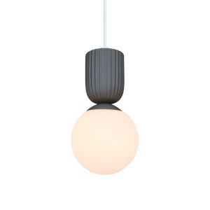 Pendul cu Forma Organic din Ceramica si Sticla, Sadie maro deschis