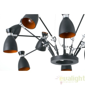 Pendul design Black and gold 12L Retro 20048 174775 universul-luminii.ro