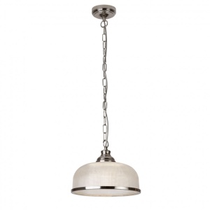 Pendul design clasic Bistro II argintiu satin 1682SS SRT
