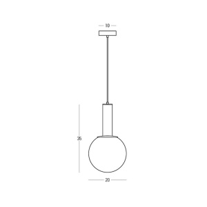 Pendul design decorativ POSSA portelan blue - Img 6