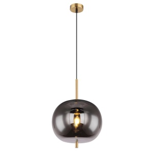 Pendul design modern Blacky I negru mat, alama 30cm