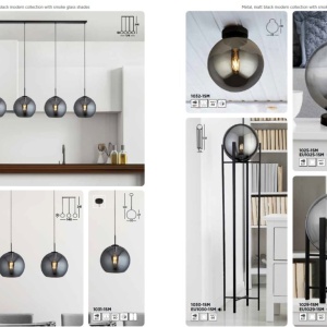 Pendul design modern cu abajur fumuriu AMSTERDAM 207215 universul-luminii.ro