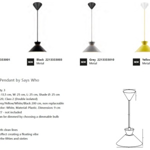 Pendul design modern Dial 25 alb - Img 4