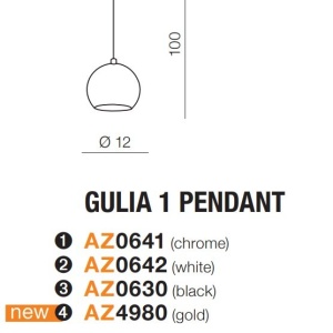 Pendul design modern Gulia 1 Gold - Img 3