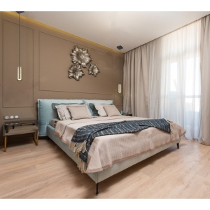 Pendul design modern ROBBY negru mat, alama mat 114305 universul-luminii.ro