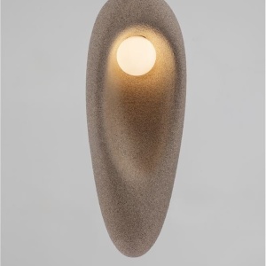 Pendul design modern, Stone Brown, TEMPUS, 18x48cm 169045 universul-luminii.ro