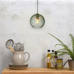 Pendul design modern Venice globe green 224205 universul-luminii.ro