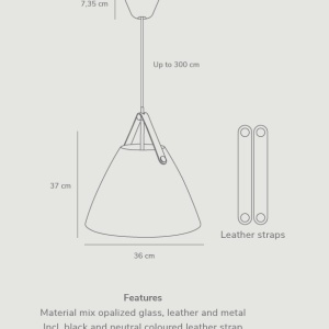 Pendul design nordic STRAP 36 bej 84343009 DFTP 81865 universul-luminii.ro