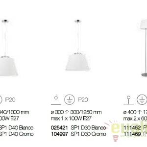 Pendul diametru 30cm CYLINDER SP1 D30 CROMO 104997 61805 universul-luminii.ro