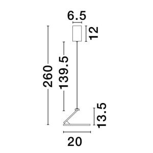 Pendul LED design ambiental Opi alb - Img 3