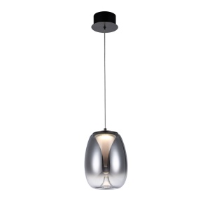 Pendul LED design decorativ modern PAMELA 20 fumuriu