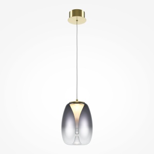 Pendul LED design decorativ Splash auriu/gri