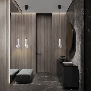 Pendul LED design minimalist CHRONOS alb - Img 8