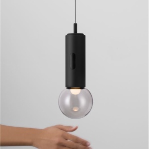 Pendul LED design minimalist CHRONOS negru - Img 4