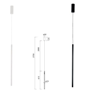 Pendul LED design minimalist, TORCH negru MA-8483 - Img 3