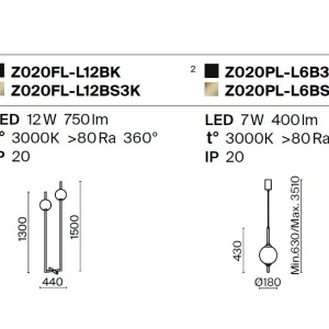 Pendul LED design modern decorativ The Sixth Sense 222175 universul-luminii.ro