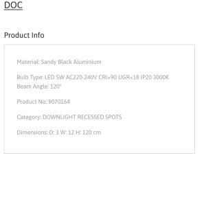 Pendul LED design modern minimalist DOC negru - Img 4