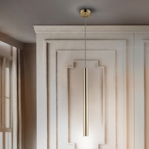 Pendul LED dimabil design modern minimalist Varas auriu SV-373091 70735 universul-luminii.ro