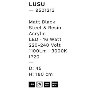 Pendul LED, Lustra design modern Lusu 45cm 148245 universul-luminii.ro