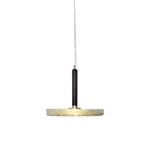Pendul LED LUX, Lemn masiv, Sticla Turnata, MACRABÈ Small 50625 universul-luminii.ro