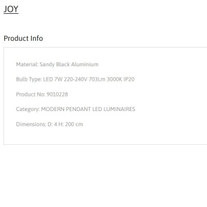 Pendul LED modern design minimalist JOY - Img 8