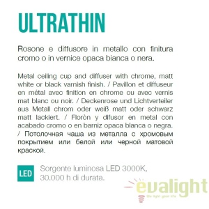 Pendul LED modern design ultra-slim ULTRATHIN SP1 SMALL alb 156682 47195 universul-luminii.ro