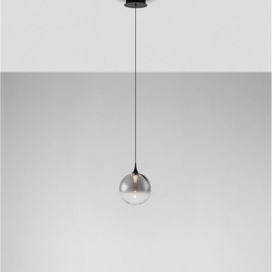 Pendul LED modern, Metal, Sticla, Fumuriu, ORENDA 245195 universul-luminii.ro