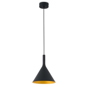 Pendul LED modern PAM-G large negru/auriu 64162 - Img 5