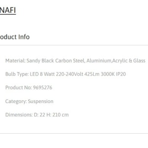 Pendul LED stil minimalist ANAFI - Img 3