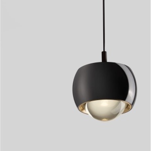 Pendul LED stil minimalist CONGA crom negru 152755 universul-luminii.ro