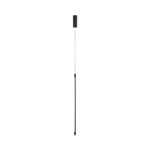 Pendul, lustra LED design liniar Fizz negru - Img 1